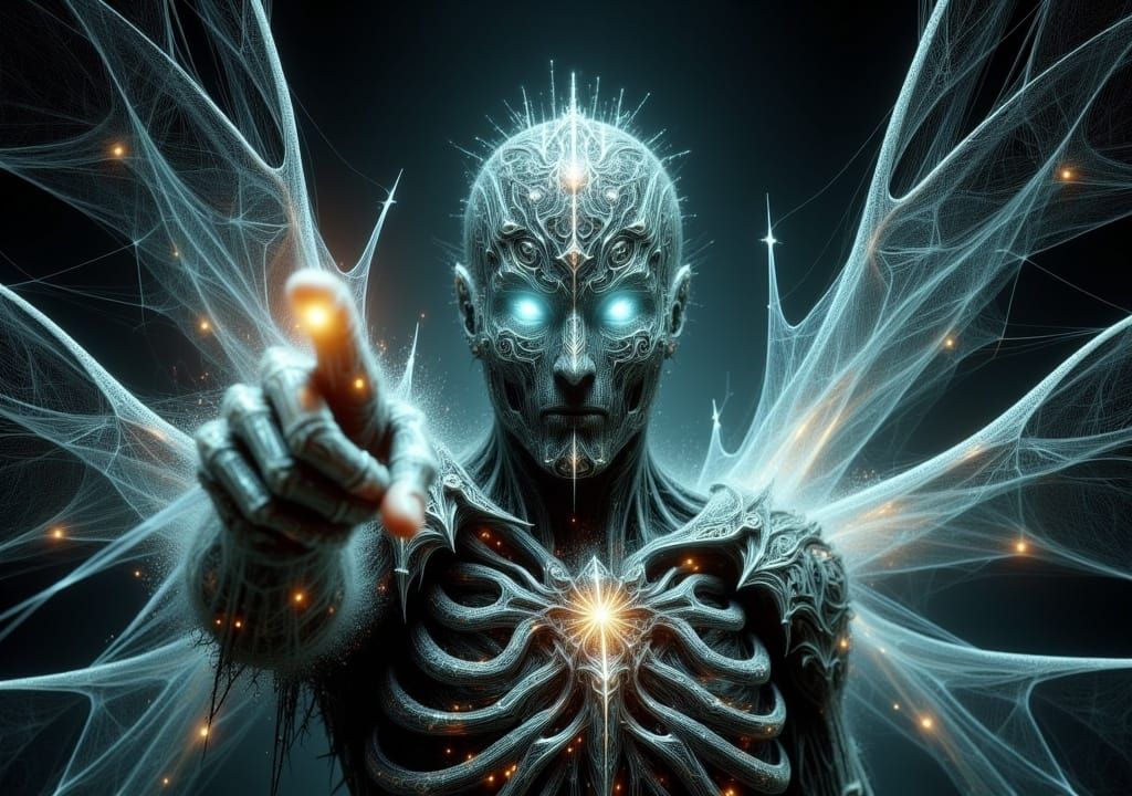 Spectral Knight with Cobwebs and Runes