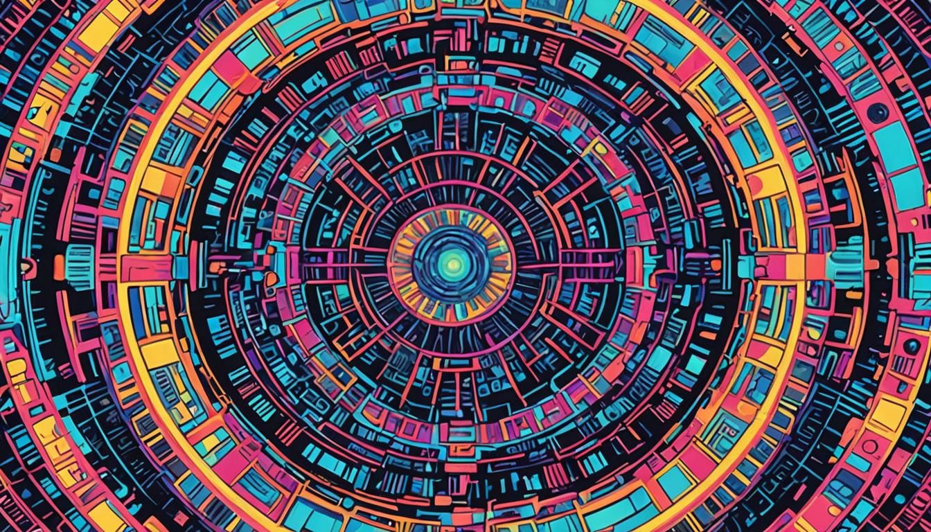 Futuristic Money Bill in Abstract Geometric Design