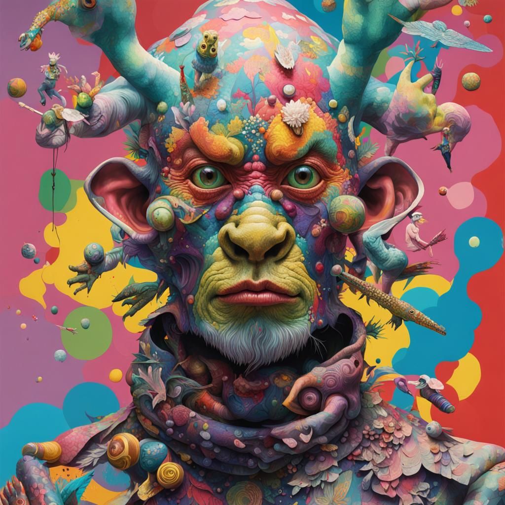 Hyperrealistic Fantasy Creature Poster Art