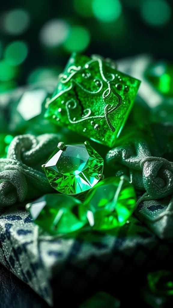 Iridescent Jeweled Sweets in Moody Atmospheric Light