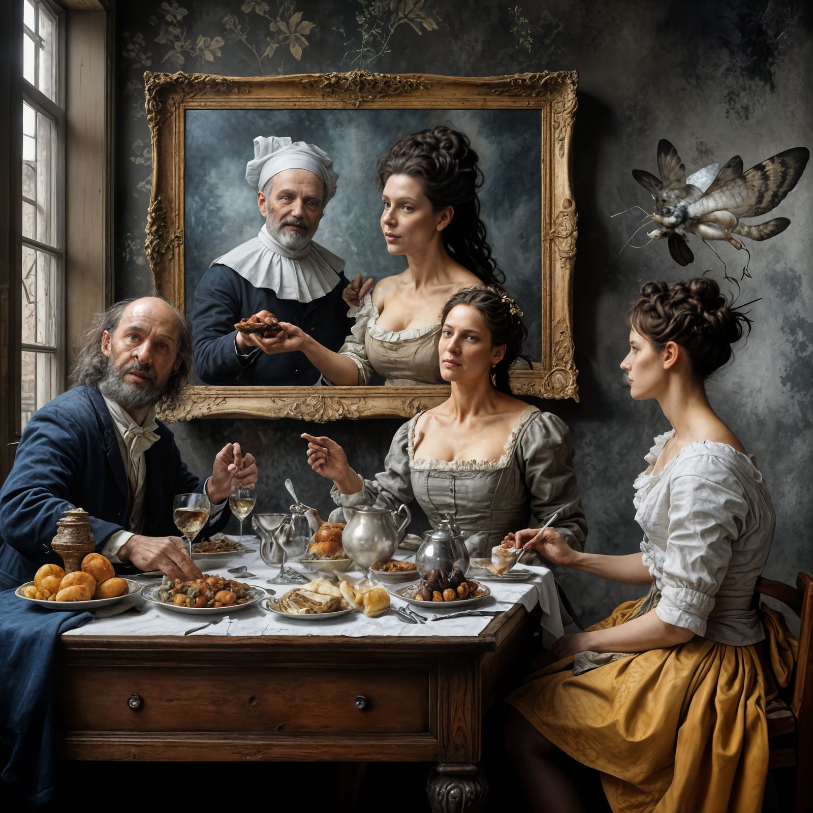 Family Breakfast: Daughter has this 'I really have to be goi...