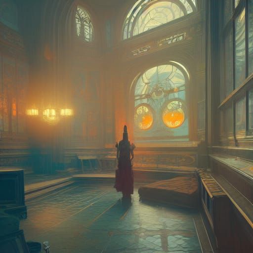 Intricate Interior Design Concept Art