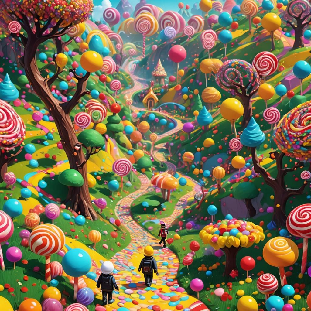 Candy Land Adventure of a Roblox Character