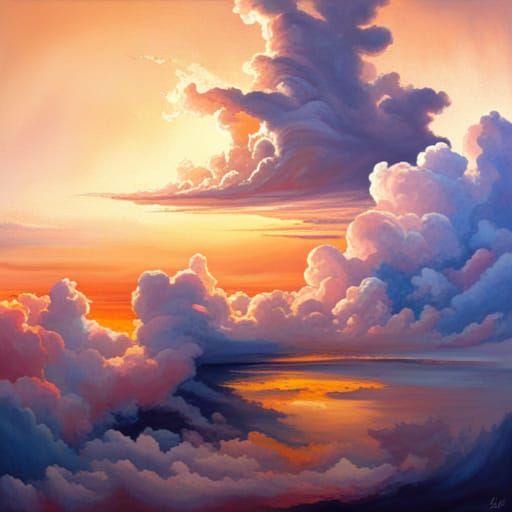 Hyperdetailed Lyrical Abstraction Cloudscape