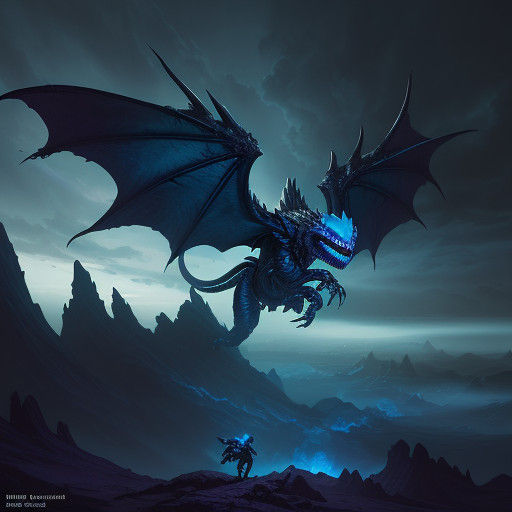 Victorious Ridley in Dark Fantasy Alien Landscape