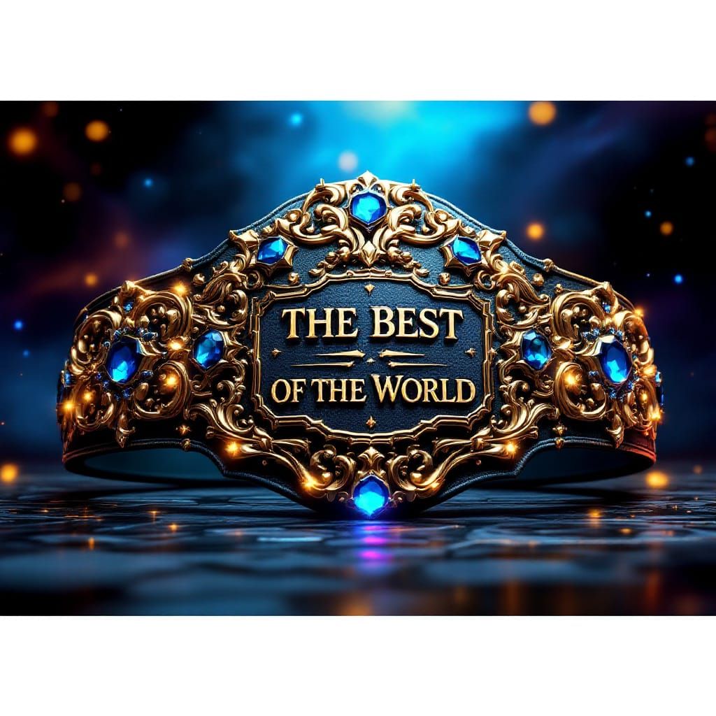 Ornate Championship Wrestling Belt, Best in the World