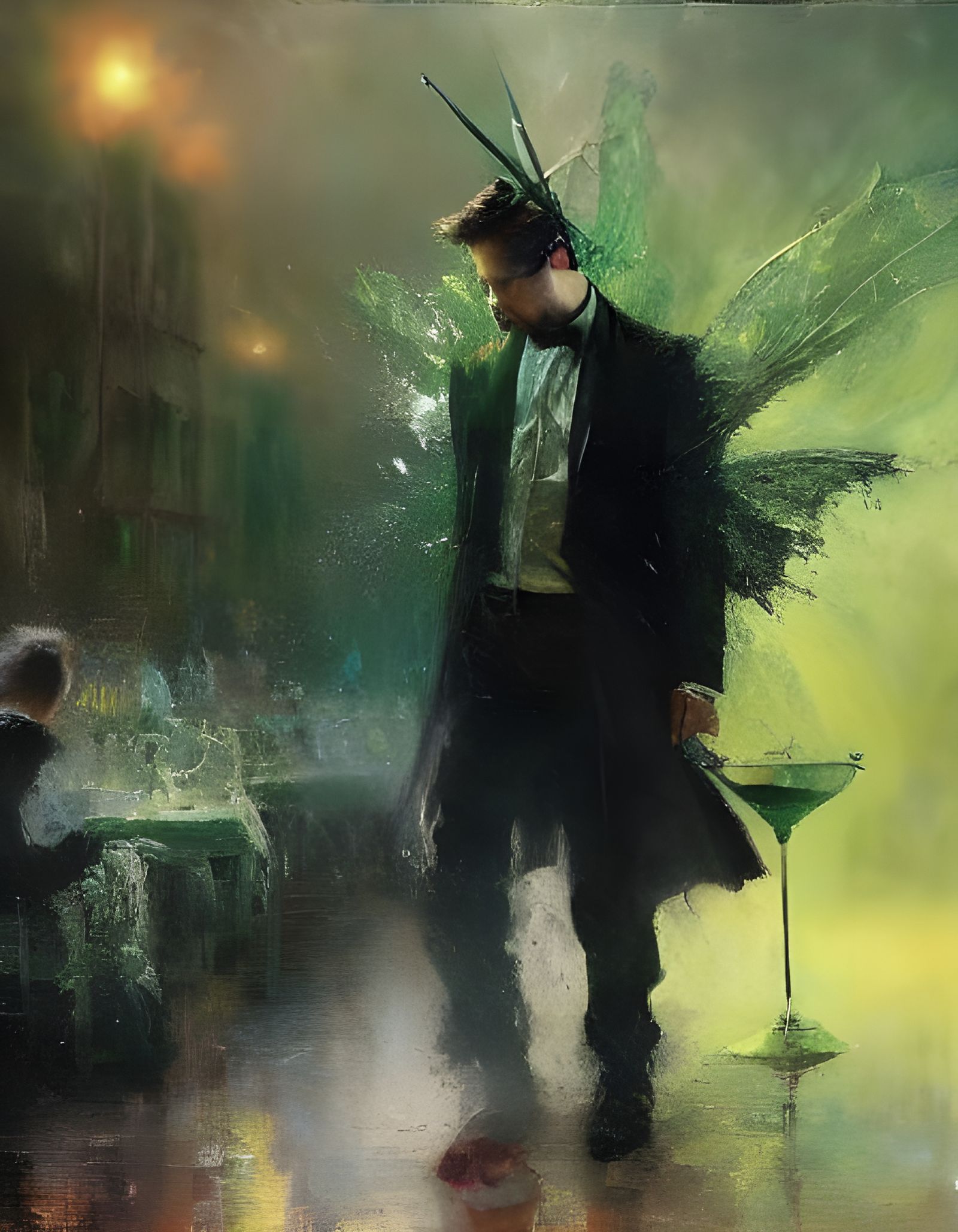 We toast with bitter dregs, to our emptiness