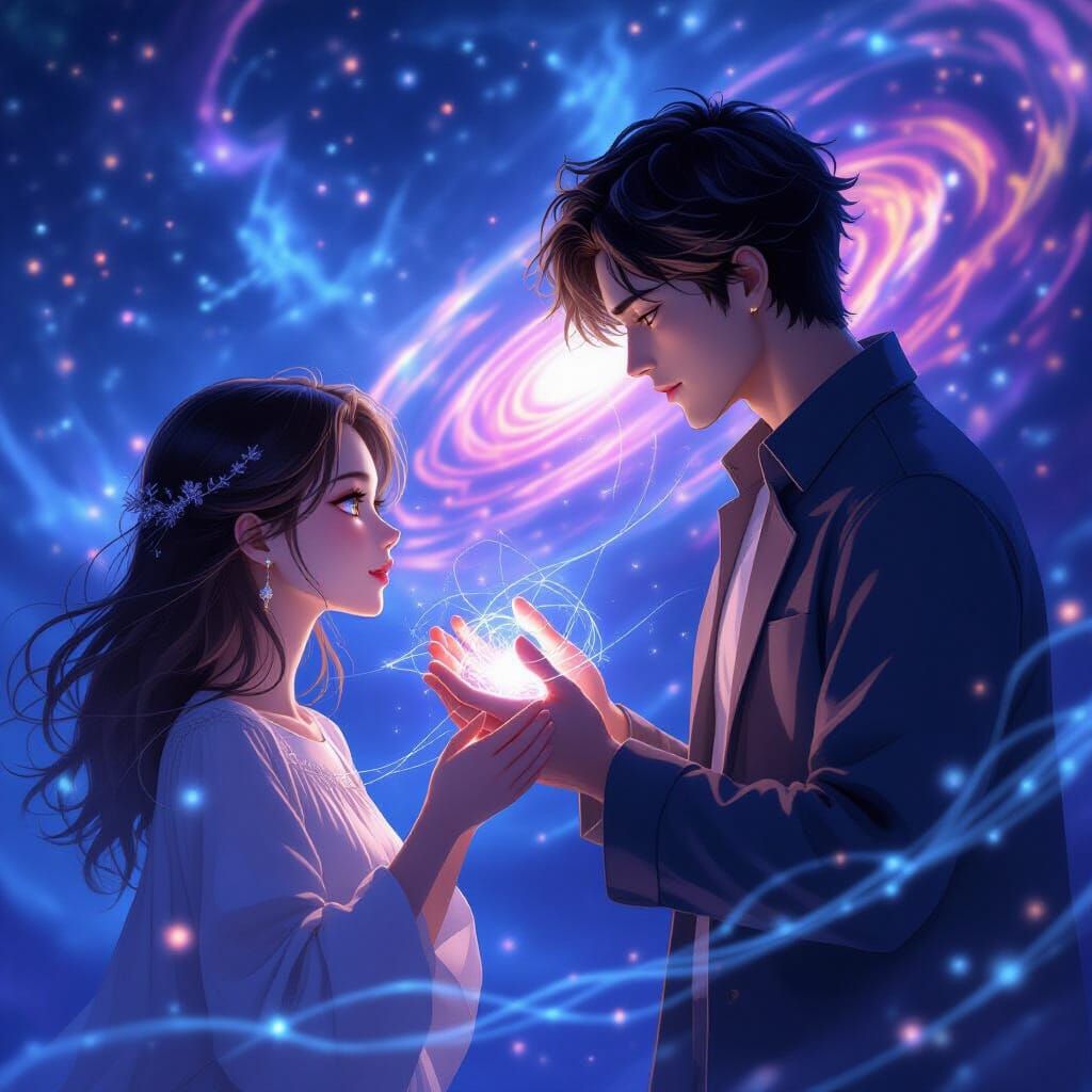 Man with Temporal Energy Reaches for Woman