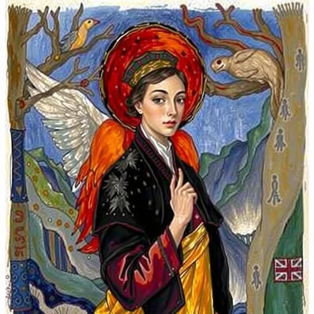 Angel of Mercy and Wisdom in Renaissance Style