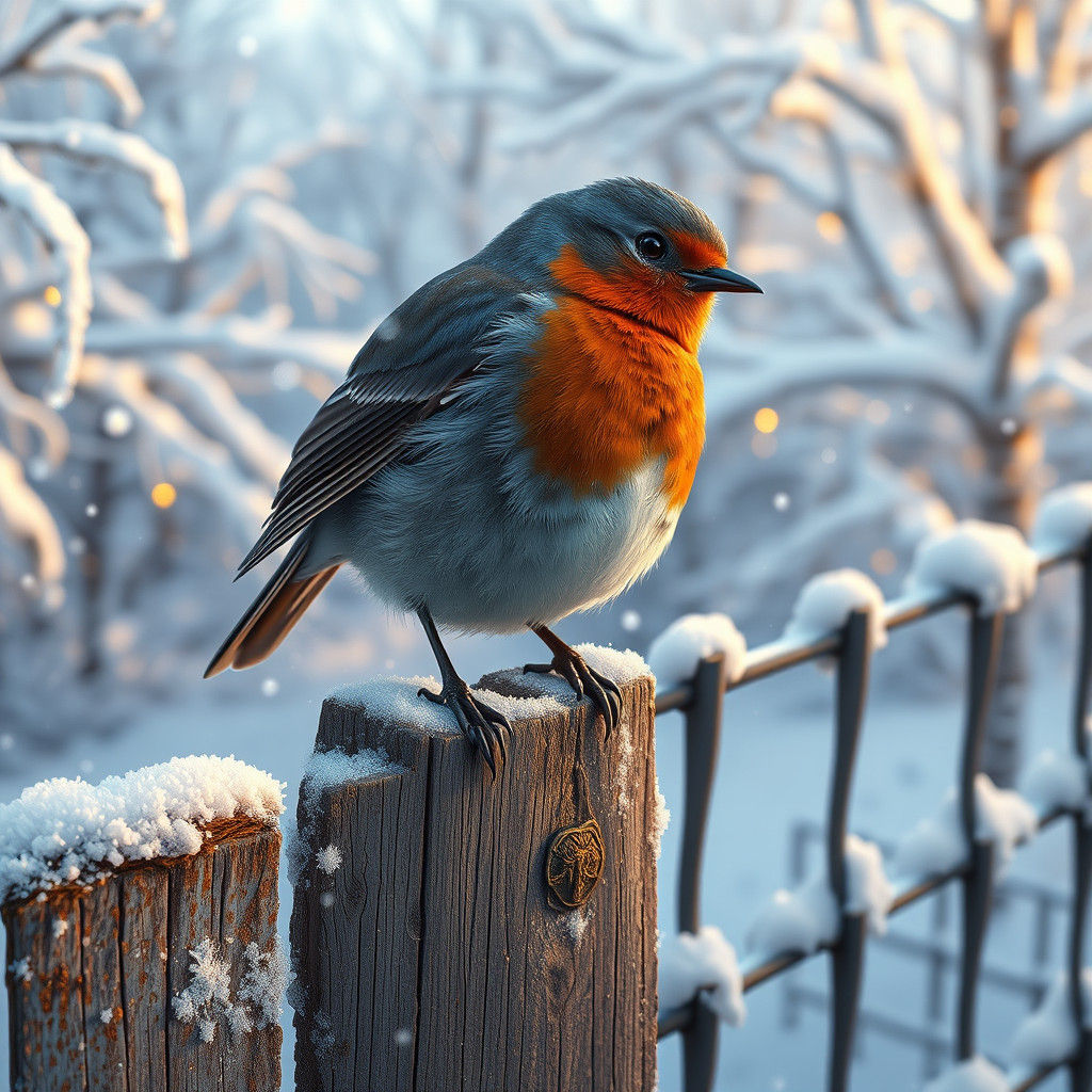 Robin in Winter Wonderland: Fantastical Realism