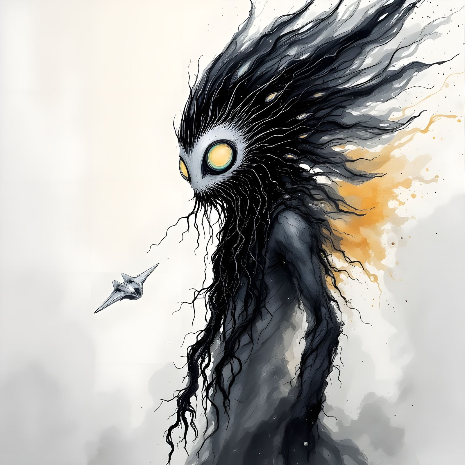 Crested Space Creature Waits for Lift-Off