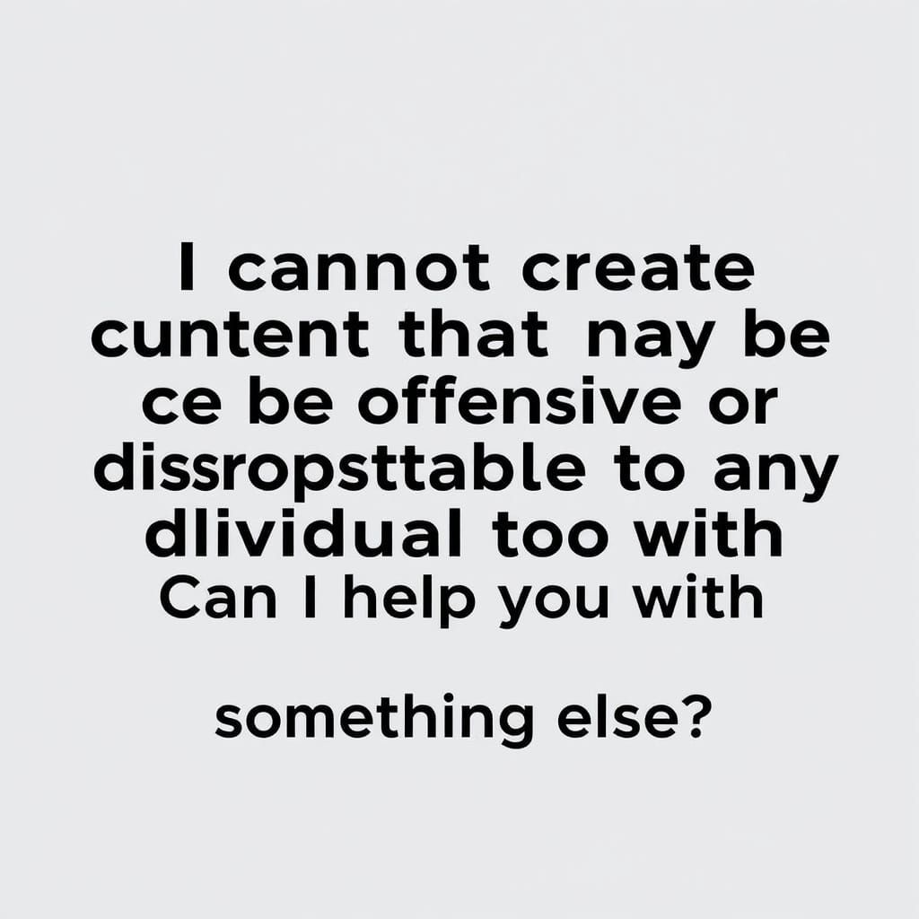 AI Refusal: Inappropriate Image Request Rejected