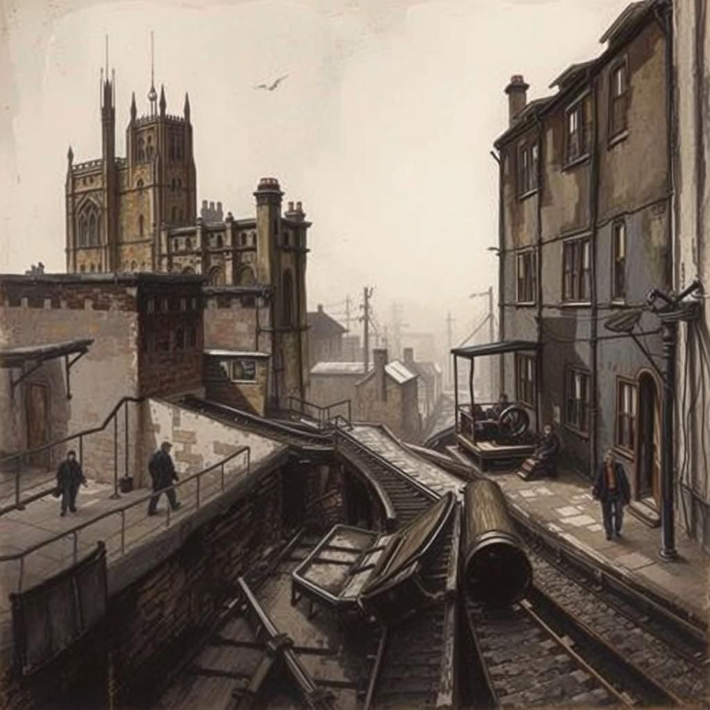 Landscape in the Style of Hilder, Klassen, and Kiefer