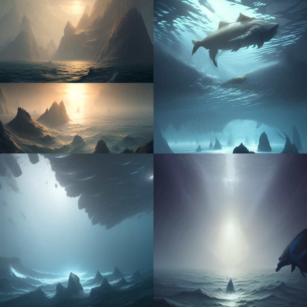 Deep water wonders and unbelievable creatures. 8k resolution...