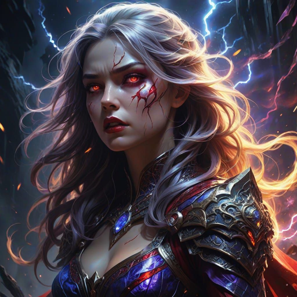 Cosmic Hero Unleashes Power in Dimensional Rifts