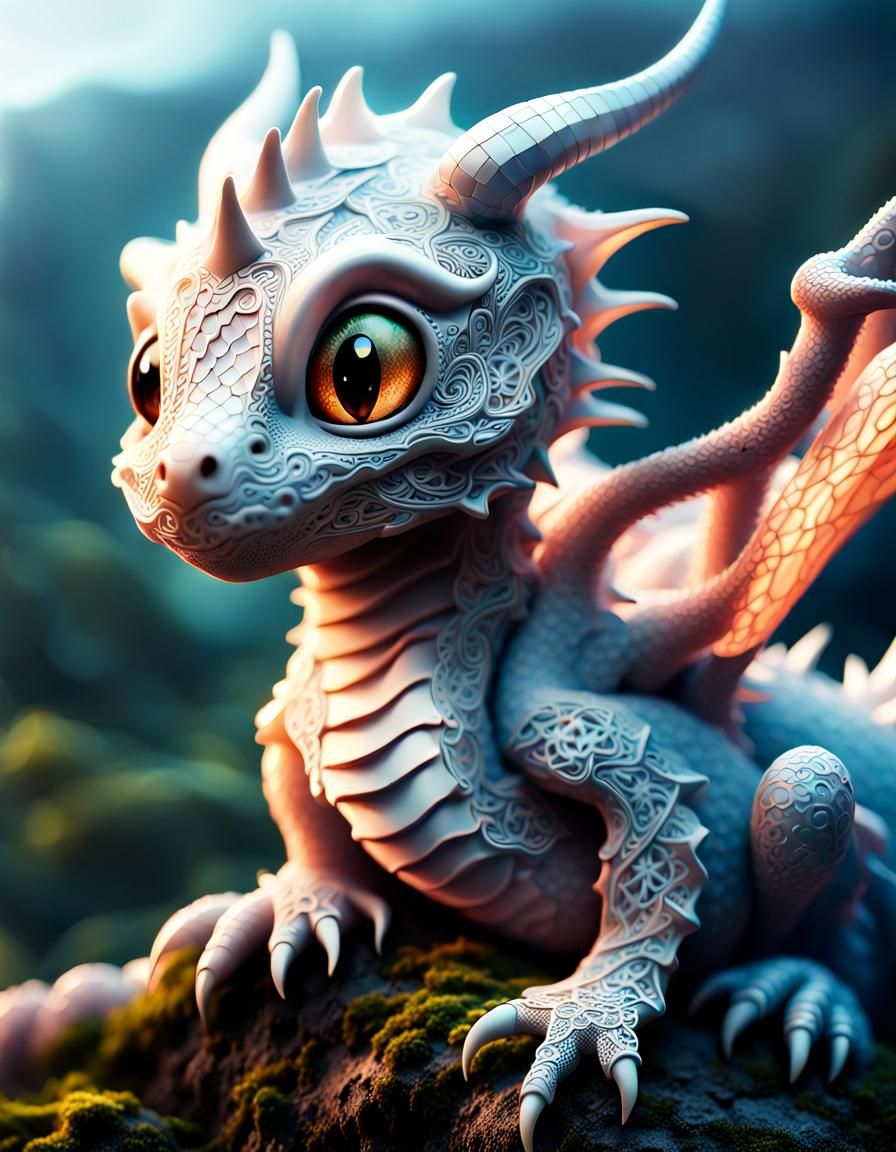 Little Dragon covered in lace