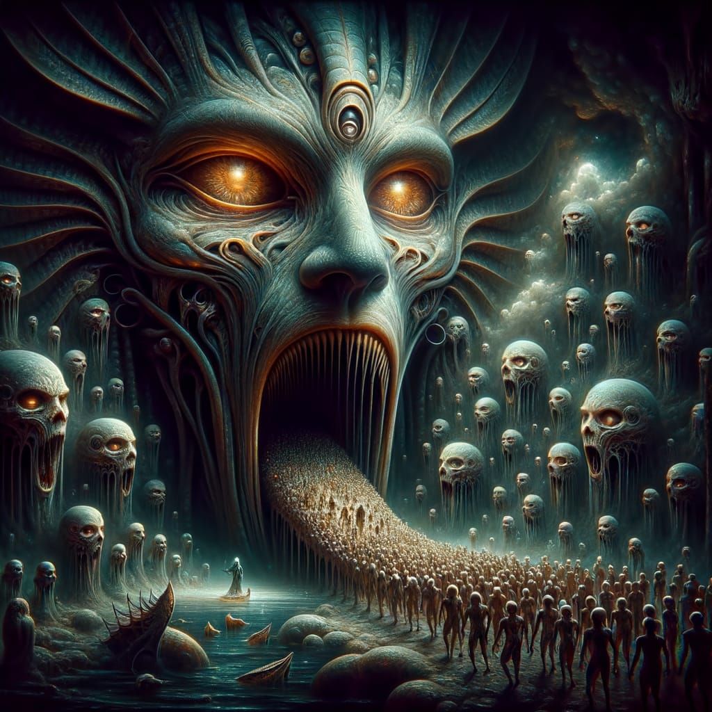 Psychedelic Anubis Portal to Tartarus