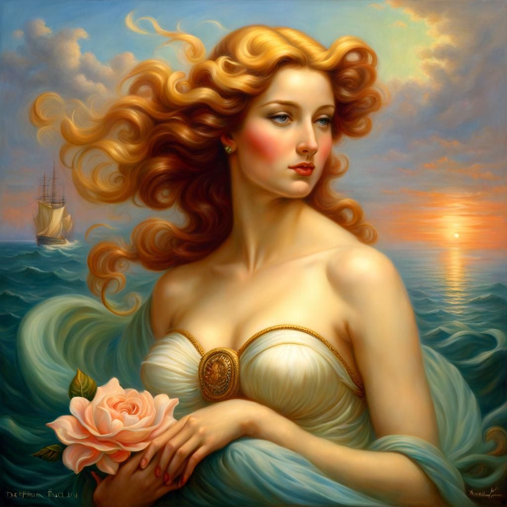 Venus Emerges, Softly Lit