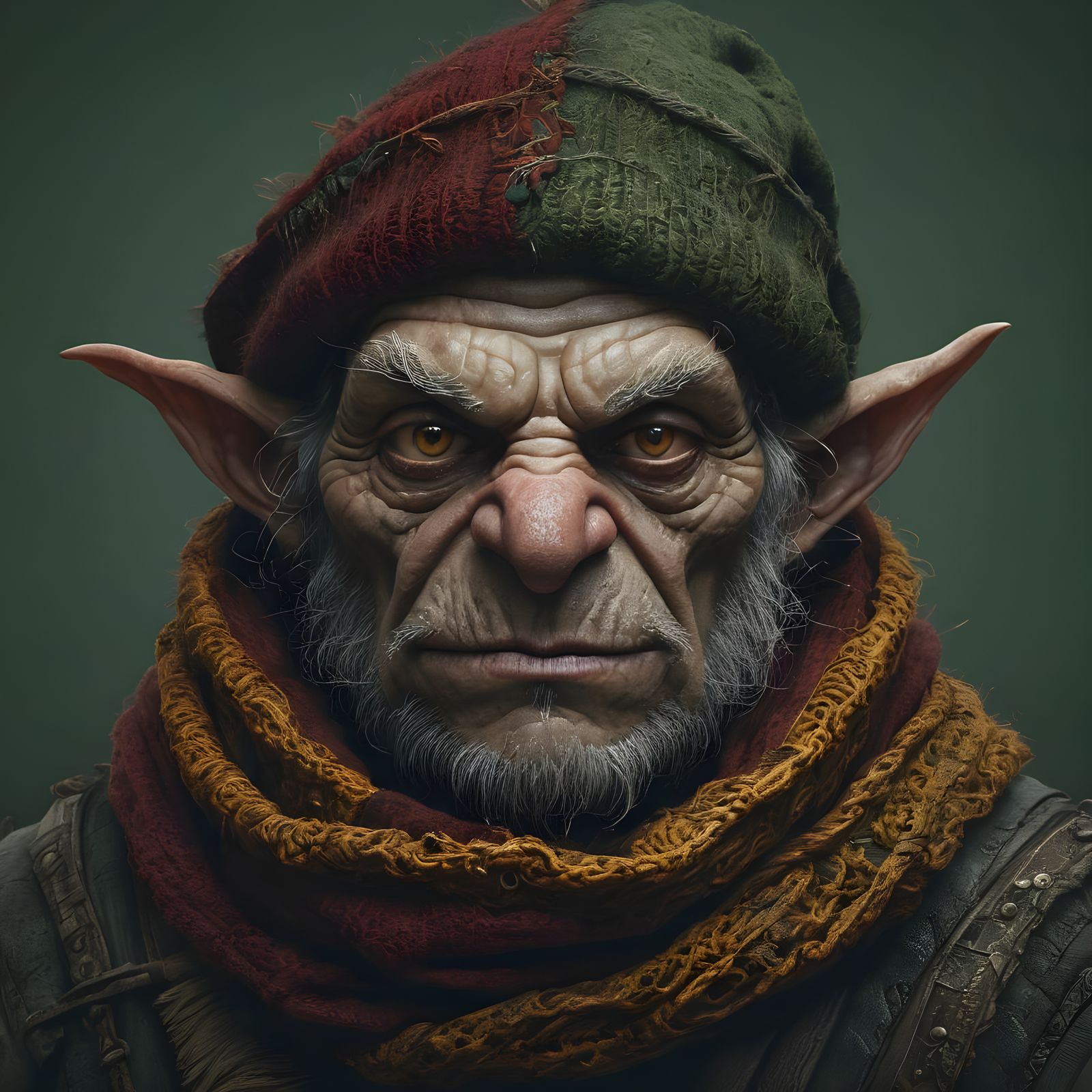 Goblin Thief Portrait in Style of Doré and Dürer