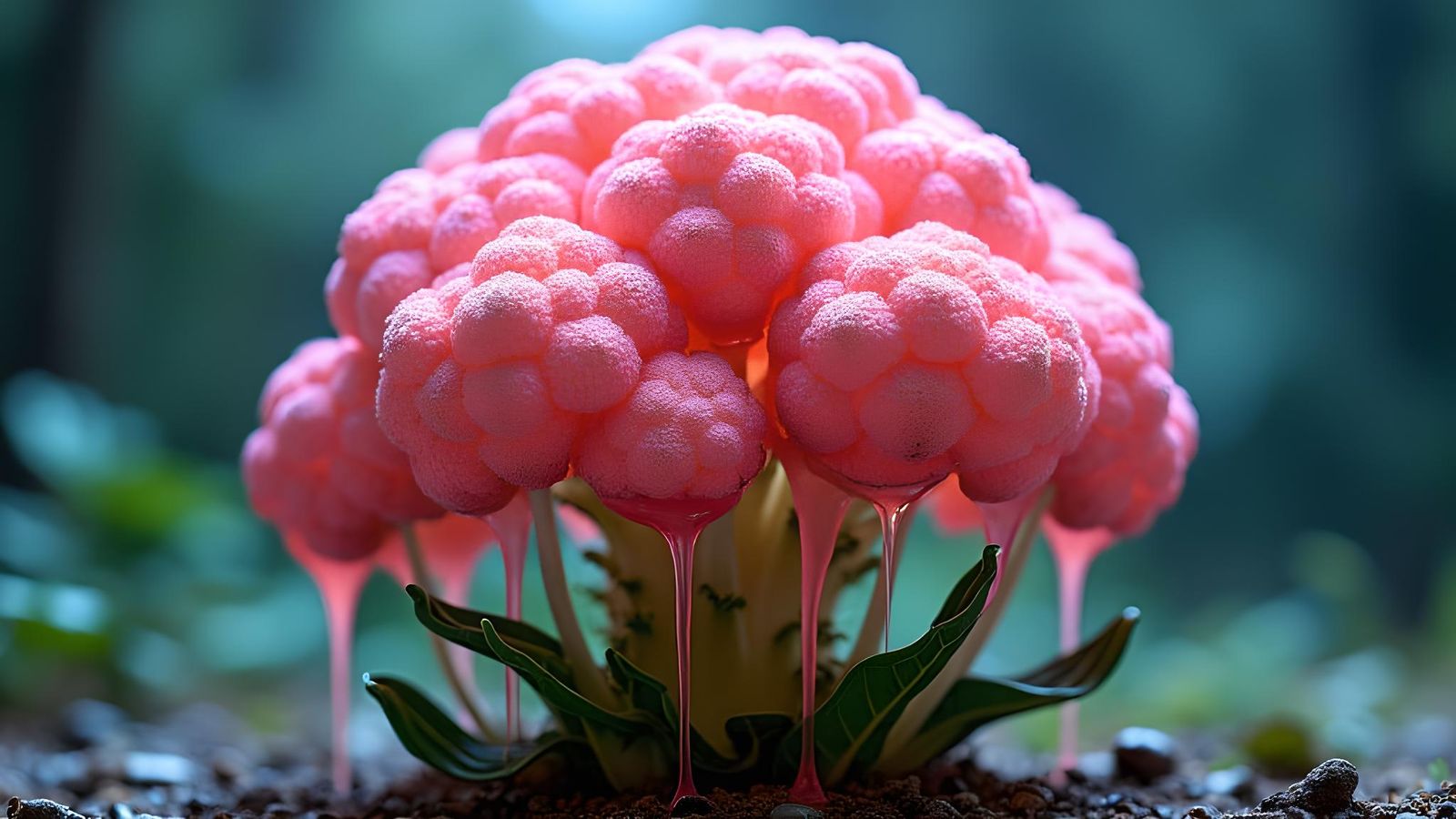 Abstract Halloween Cauliflower Shapeshifting Composition