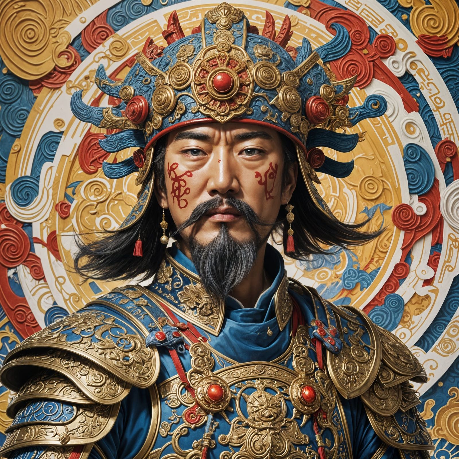 Surreal 3D Portrait of Admiral Yi Sun-sin