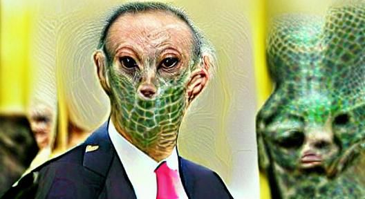 Detailed Reptilian Alien Portrait
