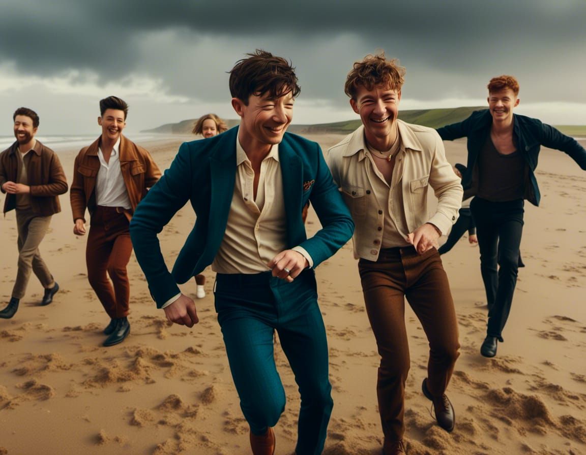 a beach full of Barry Keoghan's