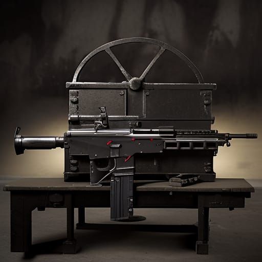 Machine Gun Illustration