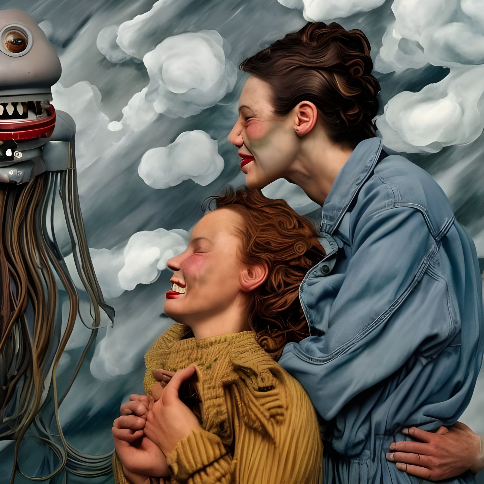 Dreamy Alien People and Pets in Magical Realism
