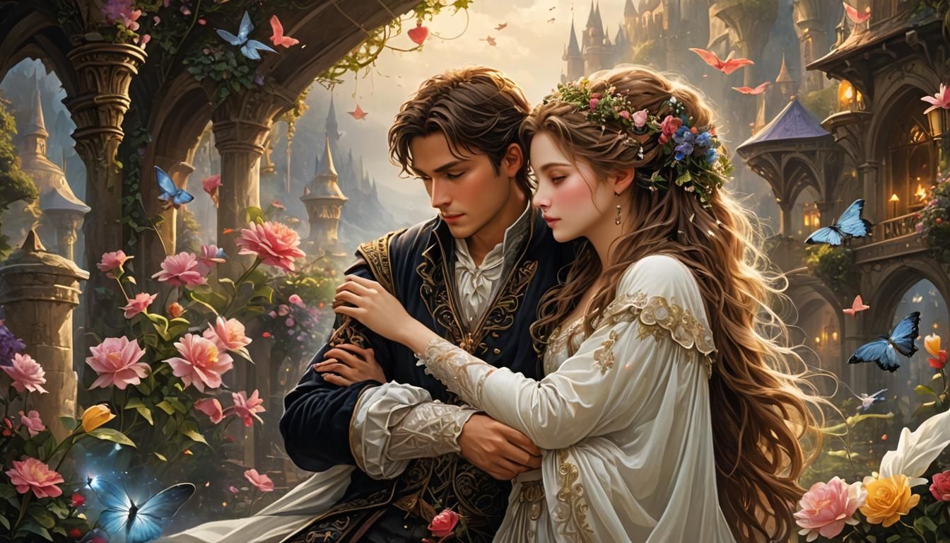 Enchanting Romantic Fantasy Scene