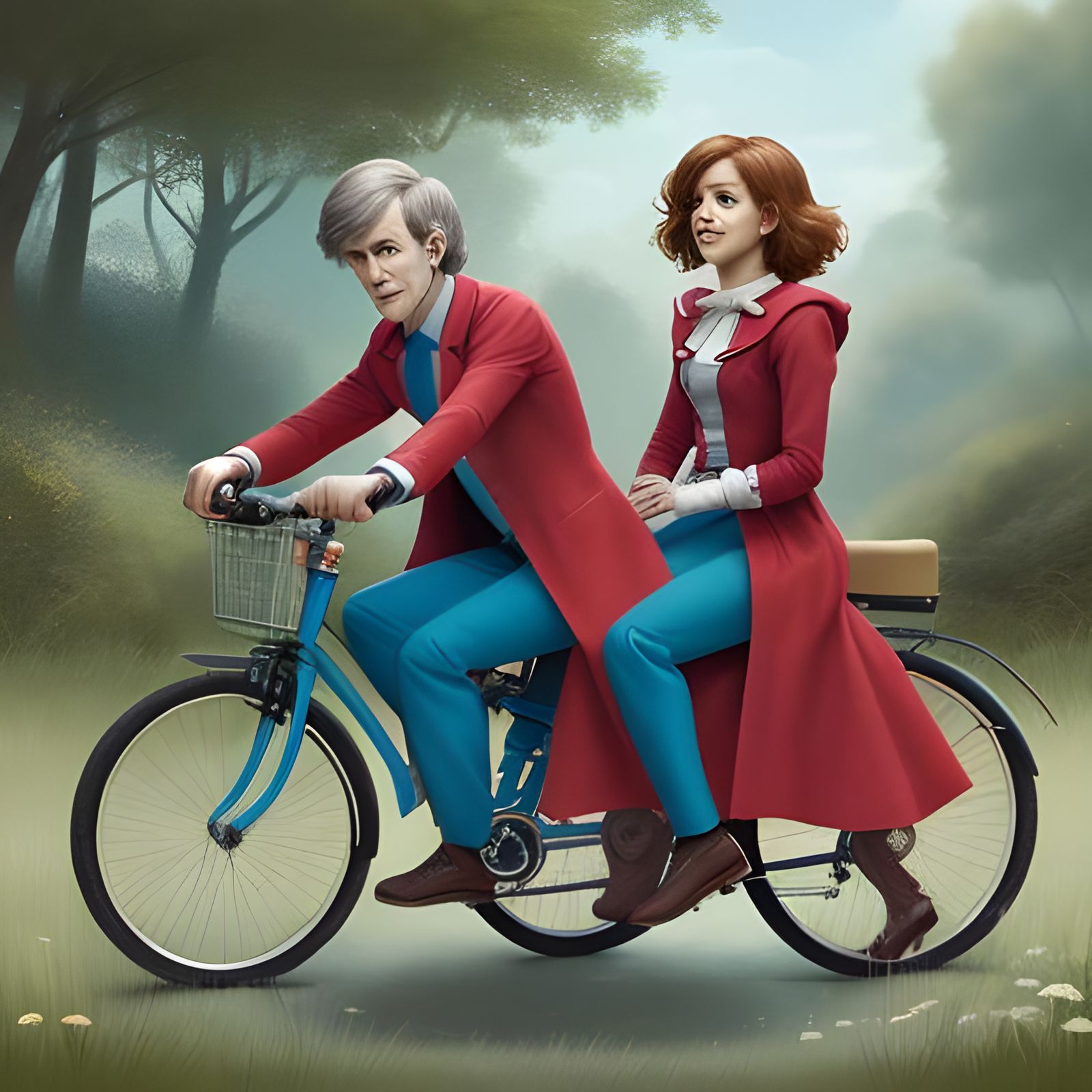 Thing One and Thing Two on Bikes: Storybook Art