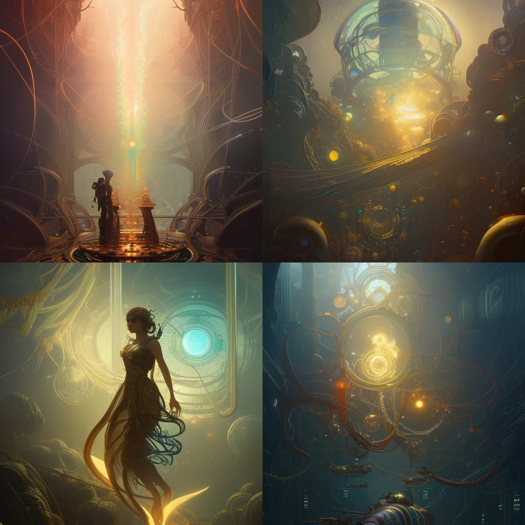 Tickets to Paradise: Aetherpunk Art Nouveau Fusion