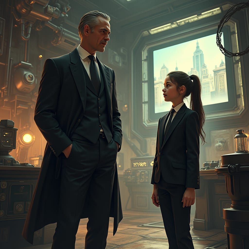 Sleek Super Villain Shows Daughter Futuristic Secret Lair on...