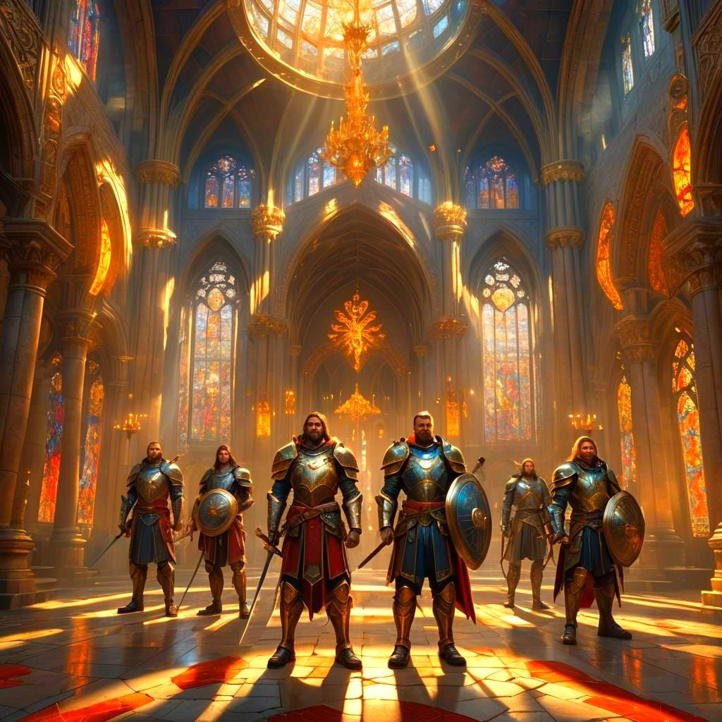 Fantastical Hearts of Valor in Detailed Matte Painting