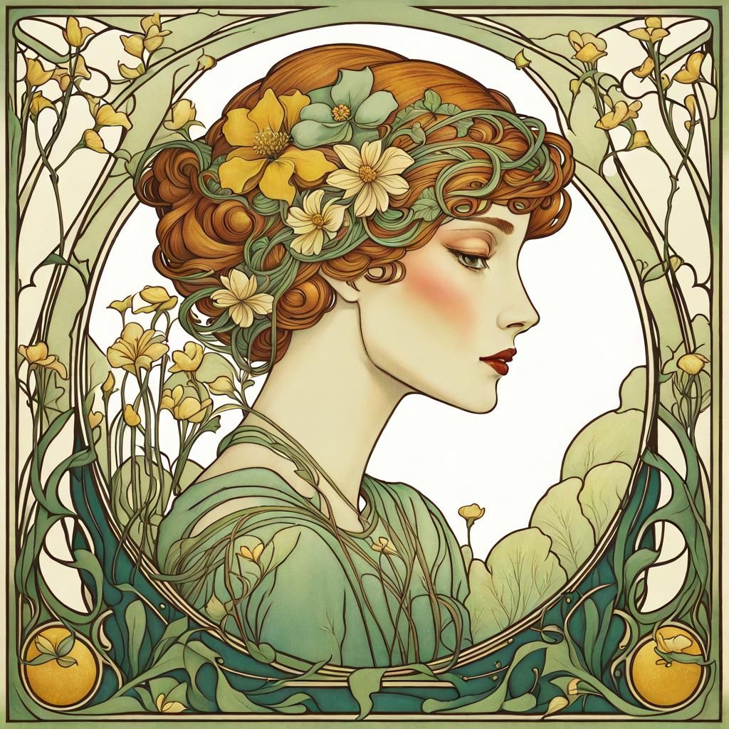 Art Nouveau Fairycore Dreamscape