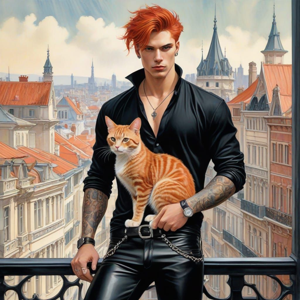 On the Balcony with Mewphisto II