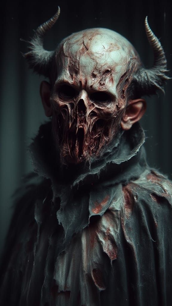 Macabre Horror Image in Morbid CGI Style