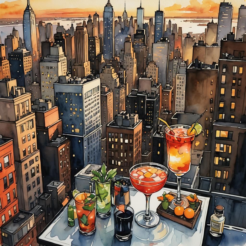 Rooftop cocktail
