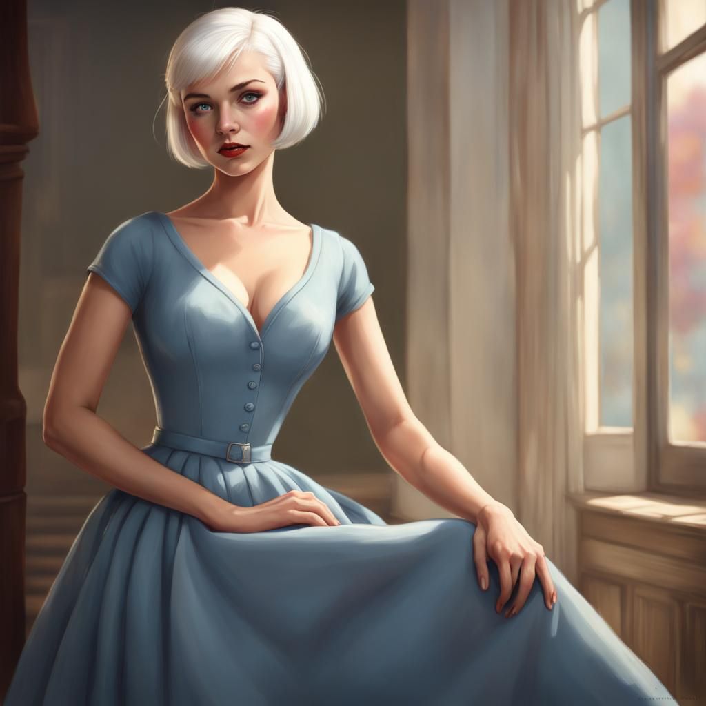 Vintage Portrait with Hyperdetailed Lighting