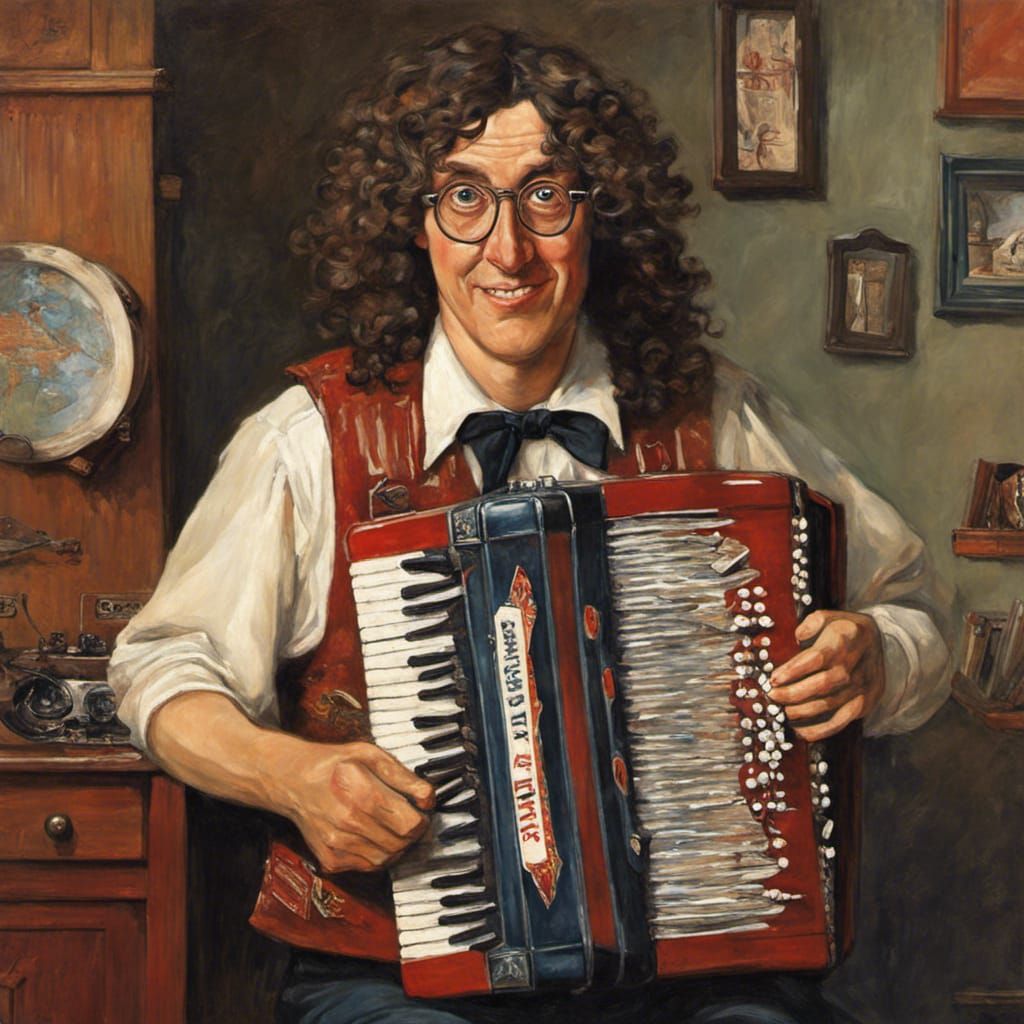 Weird Al Yankovic as Rockwell Painting