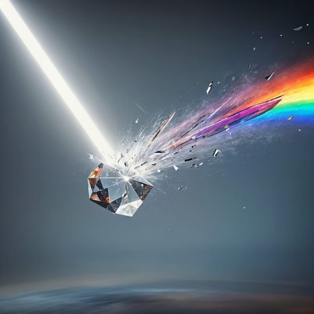 Prism Shattering in Rainbow Light
