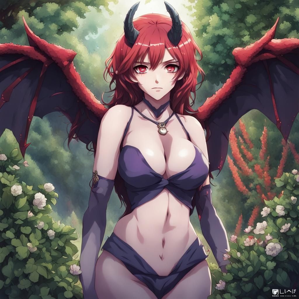Lilith the Demoness in Anime Style Eden