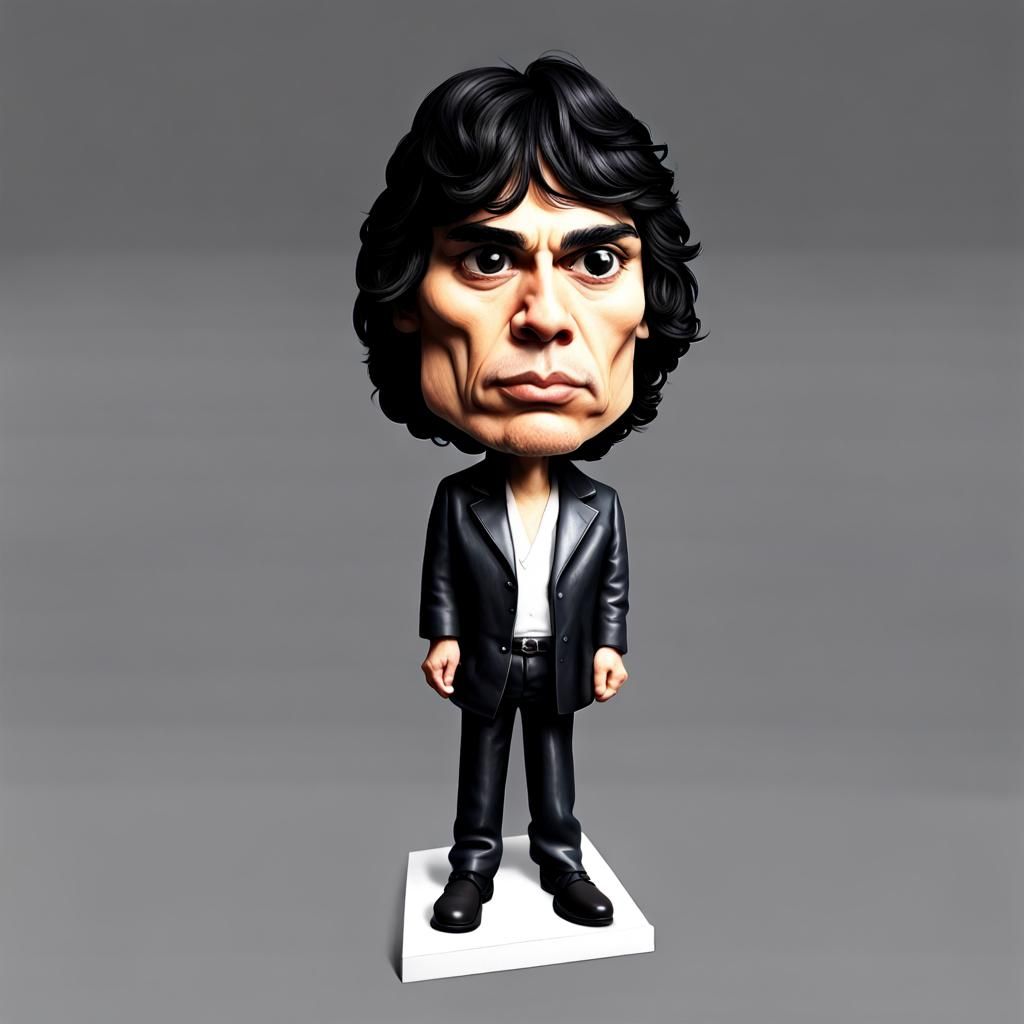 Serial Killer Bobblehead Caricature with Oversized Head