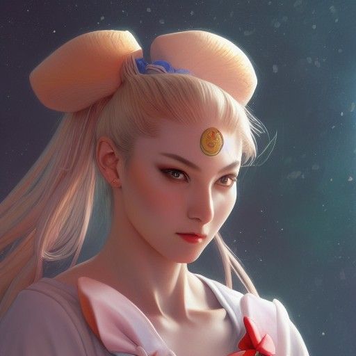 Sailor Moon Realistic Portrait in 4K