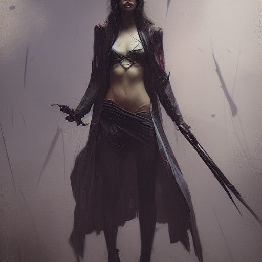 Sinister Grief in Dark Fantasy Style