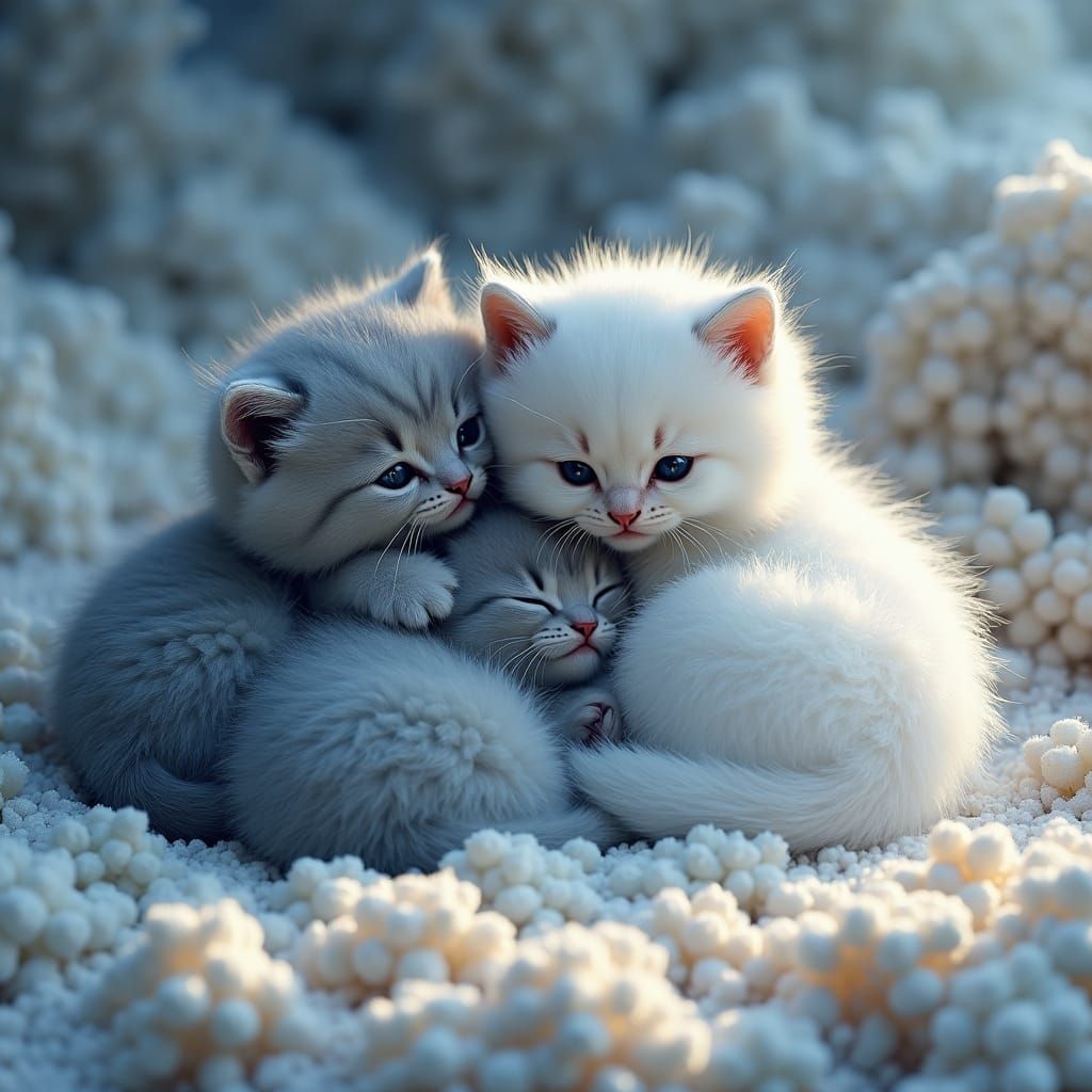 Adorable Siberian Kittens in a Winter Wonderland