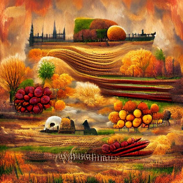 Vibrant Autumn Landscape with Colorful Foliage