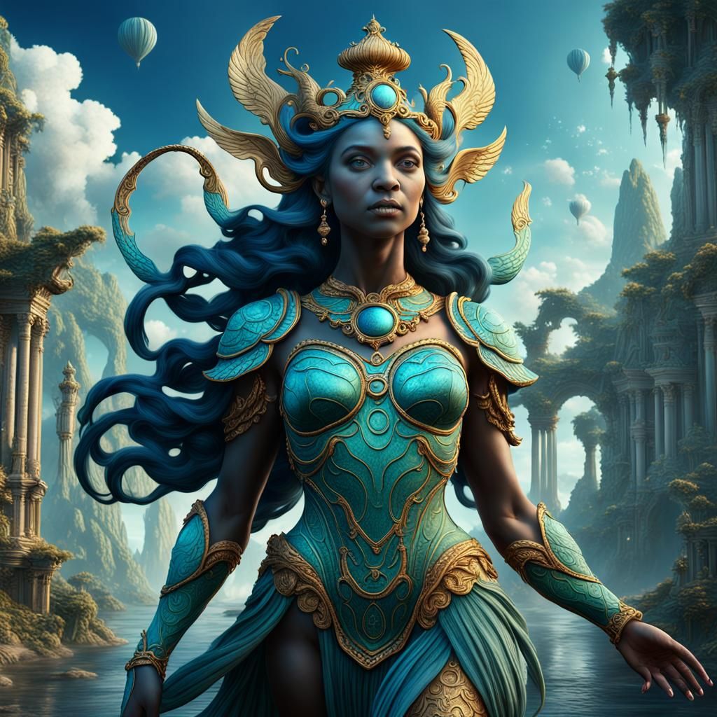 Detailed Painting of Goddess Venus in Unreal Engine