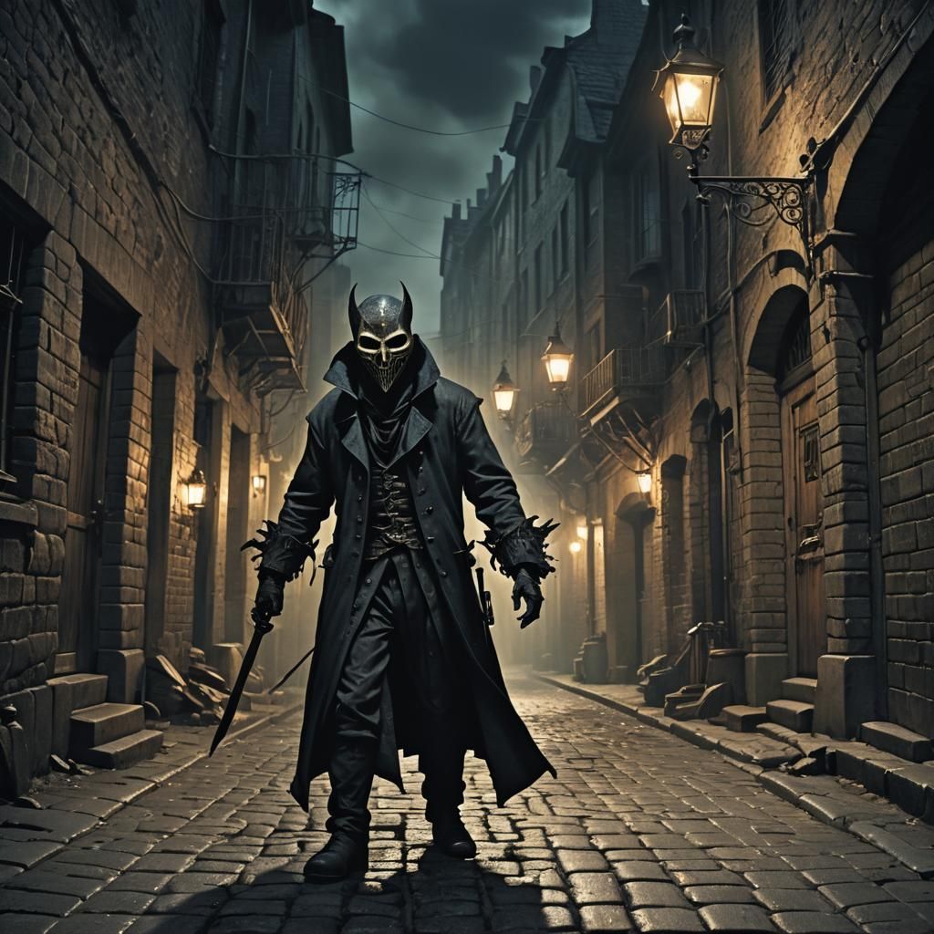 Eerie Cluemaster in Dimly Lit Alleyway