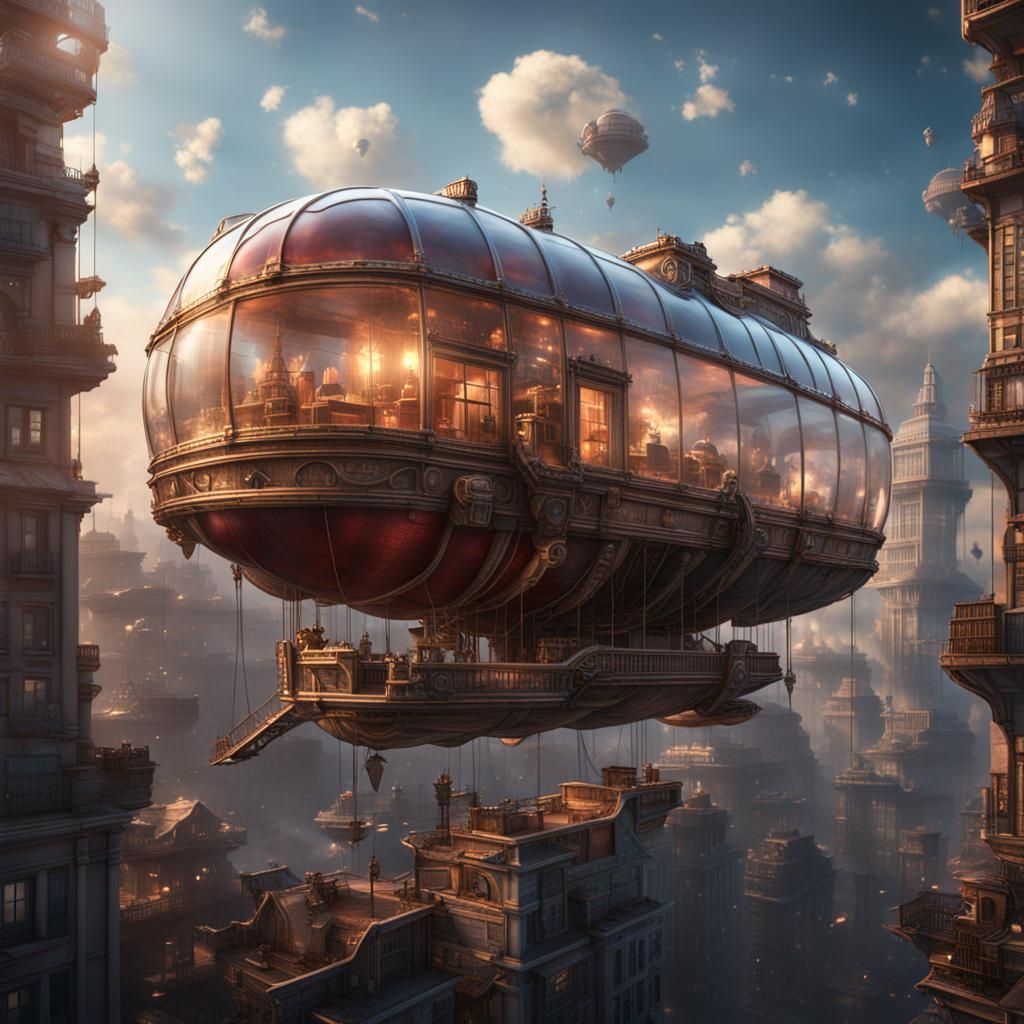 Translucent Zeppelin Apartment in the Sky